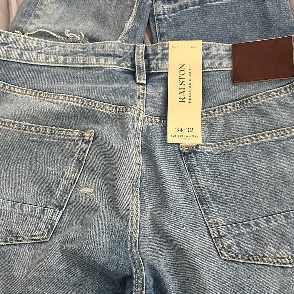 Regular Slim Fit Men's Blue Jeans